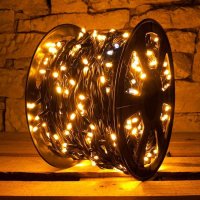 DecoLED LED sv�teln� �et�z FLASH, 100m, teple b�l�, 600 diod, IP67