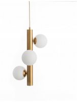 NOVA LUCE závěsné svítidlo JAKLIN opálové sklo antický mosazný kov zlatý kabel G9 3x5W 230V IP20 bez žárovky 9724581 NOVA LUCE závěsné svítidlo JAKLIN opálové sklo antický mosazný kov zlatý kabel G9 3x5W 230V IP20 bez žárovky 9724581