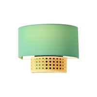 ACA Lighting n�st�nn� sv�tidlo 1XE14 NISYROS mentolov� + ratan 25X18X13CM TF20831WG