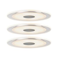 Paulmann vestavn� sv�tidla sada Premium Line LED Whirl 6W hlin�k, sat�n, 3ks Set 929.17 P 92917