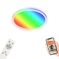 BRILONER B smart RGB/W-sv�tidlo LED panel, pr. 42 cm, 22 W, 2700 lm, b�l� BRILO 7494-016