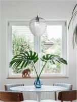 NOVA LUCE závěsné svítidlo EVLEEN matný černý kov a světle šedé sklo E27 1x12W 230V IP20 bez žárovky 9009258 NOVA LUCE závěsné svítidlo EVLEEN matný černý kov a světle šedé sklo E27 1x12W 230V IP20 bez žárovky 9009258