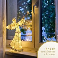 Sv�teln� and�l 50cm, teple b�l�