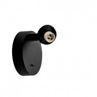 Deko-Light sv�tidlo na �ten� - Can Tilt kulat� z�kladna, 1x 7,5 W GU10, �ern� 341350