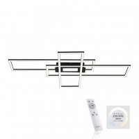 LEUCHTEN DIREKT is JUST LIGHT LED stropn� sv�tidlo, �ern�, 99x29cm, hranat�, stm�vateln�, downlight+sidelight 2700-5000K