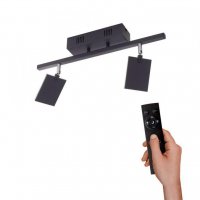 PAUL NEUHAUS PURE-MIRA, LED stropn� sv�tidlo, �ern�, stm�vateln�, CCT, pam� 2700-5000K