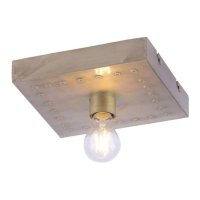 LEUCHTEN DIRECT Stropn� sv�tidlo, zlat�-antik, vintage, 22,5x22,5 cm LD 11917-46