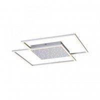 PAUL NEUHAUS LED stropn� sv�tidlo, barva ocel, d�lkov� ovlada�, stm�vateln�, CCT 2700-5000K