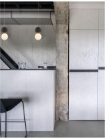 NOVA LUCE z�v�sn� sv�tidlo ZERO �ed� beton op�lov� sklo a �ern� hlin�k G9 1x5W IP20 220-240V bez ��rovky 10 9704191