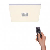 PAUL NEUHAUS PURE-NEO LED stropn� sv�tidlo hranat� s nastavitelnou barvou sv�tla a d�lkov�m ovlada�em 2700-5000K