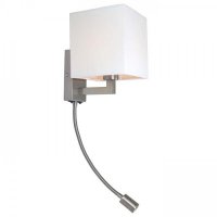 RENDL TAINA se stínidlem bílá matný nikl 230V E27 LED 28+3W 25° 3000K R12956 RENDL TAINA se stínidlem bílá matný nikl 230V E27 LED 28+3W 25° 3000K R12956