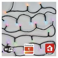 EMOS GoSmart LED vánoční řetěz, 8 m, venkovní i vnitřní, RGB, programy, časovač, Wi-Fi D4ZR01 EMOS GoSmart LED vánoční řetěz, 8 m, venkovní i vnitřní, RGB, programy, časovač, Wi-Fi D4ZR01