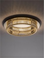 NOVA LUCE stropn� sv�tidlo AURELIA zlat� kov a k�i���l LED 29W 230V 3500K IP20 stm�vateln� 9333079