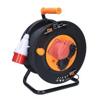 Solight prodlu�ovac� p��vod - na bubnu, z�suvky 400V + 230V, 25m kabel guma-neopren 5x1,5mm2, IP44 PB40