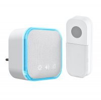 Solight bezdr�tov� zvonek, do z�suvky, 180m, b�l�, learning code 1L76