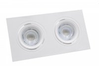 CENTURY SPOT KLIK obdélnikový dvojitý hluboký pro 2x MR16 nebo GU10 IP20 CENTURY SPOT KLIK obdélnikový dvojitý hluboký pro 2x MR16 nebo GU10 IP20