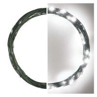 EMOS LED v�no�n� nano �et�z zelen�, 4 m, venkovn� i vnit�n�, studen� b�l�, �asova� D3AC03