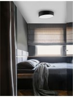 NOVA LUCE stropn� sv�tidlo MAGGIO �ern� hlin�k matn� b�l� akrylov� difuzor LED 60W 230V 3000K IP20 9111361