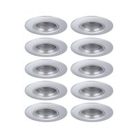 PAULMANN Vestavn� sv�tidlo 10ks-sada nev�klopn� kruhov� 90mm GU10 max. 10x10W 230V matn� chrom