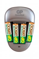 Nabíječka baterií GP Quick 3 + 4xGP 2500 mAh Nabíječka baterií GP Quick 3 + 4xGP 2500 mAh