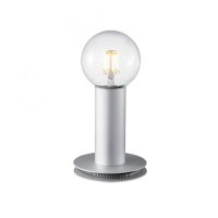 LEUCHTEN DIREKT is JUST LIGHT Stoln� lampa barva oceli v industri�ln�m designu pro E27 ��rovku LD 14770-55
