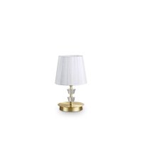 Stoln� lampa Ideal Lux Pegaso TL1 small ottone satinato 197753 E14 1x40W 30cm mosazn�