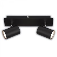 BRILONER Isil A LED stropn� bodov� sv�tidlo, t��da A, 2-ramenn�, 50.000h, nastaviteln�, �ern� 2840025