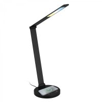 BRILONER Cuma LED lampa na psac� st�l, bezdr�tov� nab�jen� telefonu, stm�vateln�, �ern� 7543015