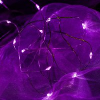 DecoLED LED sv�teln� �et�z na baterie - r��ov�, 20 diod, 2,3 m