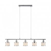 LEUCHTEN DIREKT is JUST LIGHT LED z�v�sn� sv�tidlo 5 ramenn� leskl� chrom do j�delny LD 15375-17