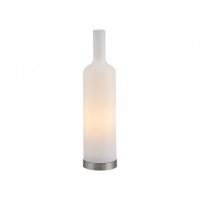 JUST LIGHT Stoln� lampa BOTTLE, b�l�, op�lov� sklo, tvar l�hve, ���rov� vyp�na�
