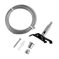 Deko-Light 3-f�zov� kolejnicov� syst�m D Line/Dali zak�iven� z�v�sn� dr��k 5m lanko, �ern� 710118