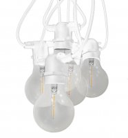 CENTURY LED FIESTA Sv�teln� �et�z B�L� s 10 LED ��rovkami �IR� 6W E27 200Lm IP44