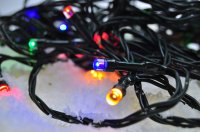 Solight LED venkovní vánoční řetěz, 50 LED, 5m, přívod 3m, 8 funkcí, časovač, IP44, vícebarevný 1V110-M Solight LED venkovní vánoční řetěz, 50 LED, 5m, přívod 3m, 8 funkcí, časovač, IP44, vícebarevný 1V110-M