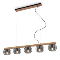 BRILONER Z�v�sn� sv�tidlo, 120 cm, 5x E14, max. 10W, kou�ov�/d�evo BRI 4143054