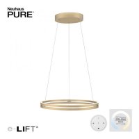 PAUL NEUHAUS Paul Neuhaus LED závěsné svítidlo PURE-E-LOOP matná mosaz elektricky nastavitelná výška 2700-5000K PN 2551-60 PAUL NEUHAUS Paul Neuhaus LED závěsné svítidlo PURE-E-LOOP matná mosaz elektricky nastavitelná výška 2700-5000K PN 2551-60
