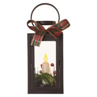 EMOS LED dekorace - vánoční lucerna se svíčkou černá, 20 cm, 3x AAA, vnitřní, vintage DCLV14 EMOS LED dekorace - vánoční lucerna se svíčkou černá, 20 cm, 3x AAA, vnitřní, vintage DCLV14