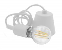 CENTURY SILIKONOV� Z�V�S FANTASY B�L� pro LED ��rovky d�lka 150cm E27 IP20 Visual Box