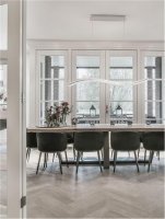 NOVA LUCE z�v�sn� sv�tidlo AURELIA chromovan� kov a k�i���l LED 40W 230V 3500K IP20 stm�vateln� 9333070