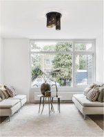 NOVA LUCE stropn� sv�tidlo ZANE �ern� kov zvenku zlat� kov uvnit� E14 3x5W 230V IP20 bez ��rovky 9555811