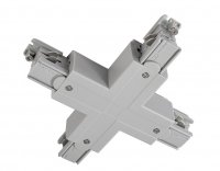 Deko-Light kolejnicov� syst�m 3-f�zov� 230V D Line X-spojka lev�-lev�-prav�-prav� 220-240V AC/50-60Hz �ed� RAL 7040 166 710034