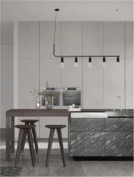 NOVA LUCE závěsné svítidlo VEDA černý kov a čiré sklo G9 5x6W 230V IP20 bez žárovky 9536419 NOVA LUCE závěsné svítidlo VEDA černý kov a čiré sklo G9 5x6W 230V IP20 bez žárovky 9536419