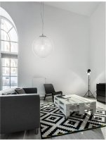 NOVA LUCE závěsné svítidlo FROZEN čiré sklo a akryl uvnitř chromovaný hliník E27 1x12W IP20 bez žárovky 9361741 NOVA LUCE závěsné svítidlo FROZEN čiré sklo a akryl uvnitř chromovaný hliník E27 1x12W IP20 bez žárovky 9361741