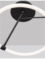 NOVA LUCE stropn� sv�tidlo JANUS �ern� hlin�k a akryl LED 21W 230V 3000K IP20 9892162