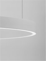 NOVA LUCE z�v�sn� sv�tidlo ELOWEN b�l� hlin�k a silikon LED 80W 3000K stm�vateln� 9345663