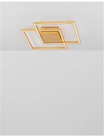 NOVA LUCE stropn� sv�tidlo BILBAO pl�tkovan� zlat� hlin�k a akryl LED 25W 230V 3000K IP20 9500821