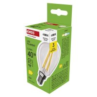EMOS LED ��rovka Filament Mini Globe / E14 / 3,4 W (40 W) / 470 lm / neutr�ln� b�l� ZF1D23