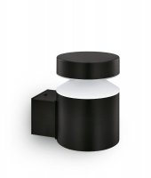 Philips Laven venkovní nástěnné svítidlo LED 6W 720lm 2700K IP44, černé Philips Laven venkovní nástěnné svítidlo LED 6W 720lm 2700K IP44, černé