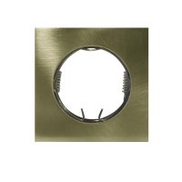 ACA Lighting bodov� sv�tidlo hranat� zapu�t�n� MR11 BS3154 mosaz BS3154GABMR11