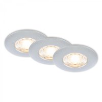 BRILONER 3ks sada LED vestavn� sv�tidlo, 6,5 cm, 3,6W, 350lm matn� chrom BRI 7606034